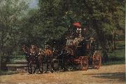 Thomas Eakins May morning-s park china oil painting artist